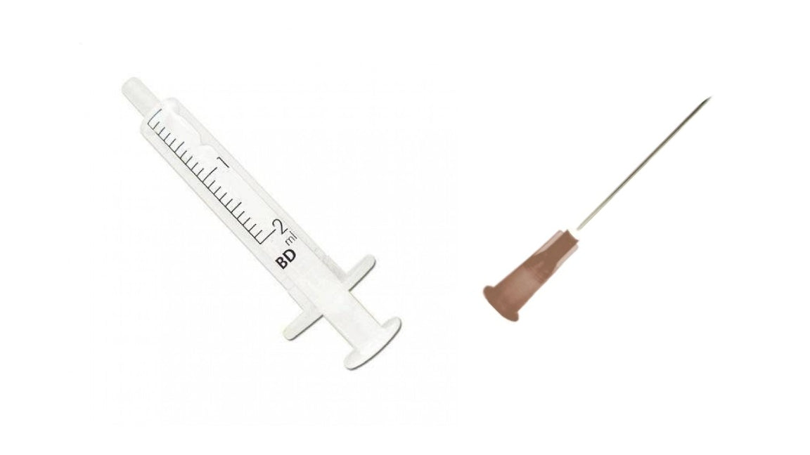 BD 2ml Syringe + Needles Colour/Size to Choose From