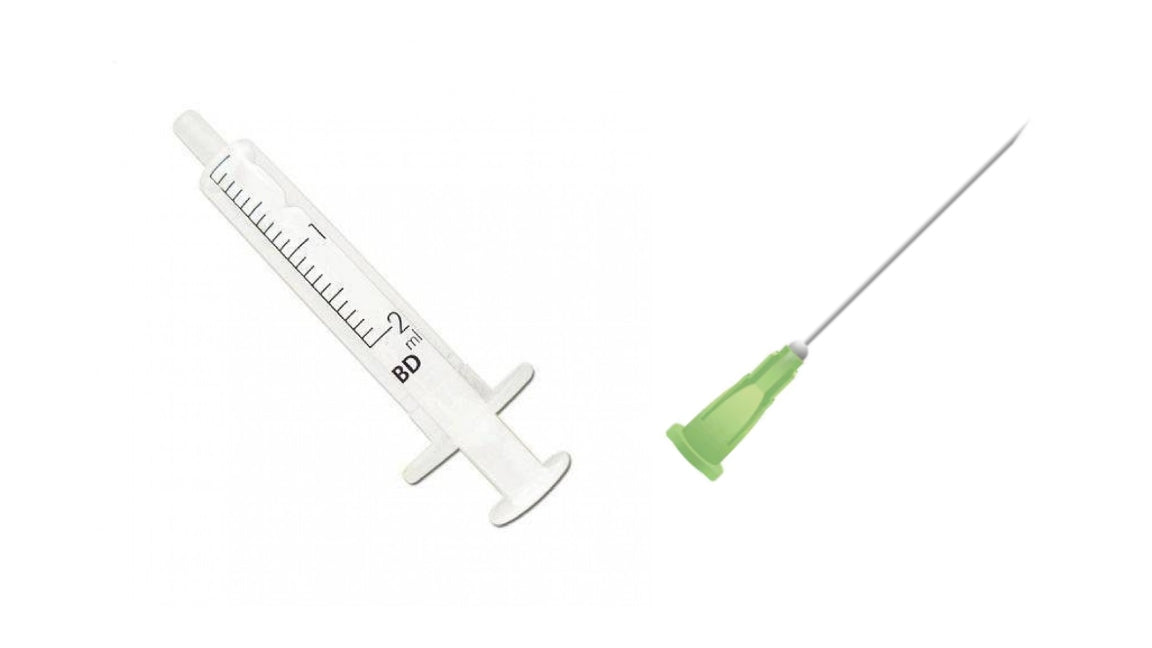 BD 2ml Syringe + Needles Colour/Size to Choose From