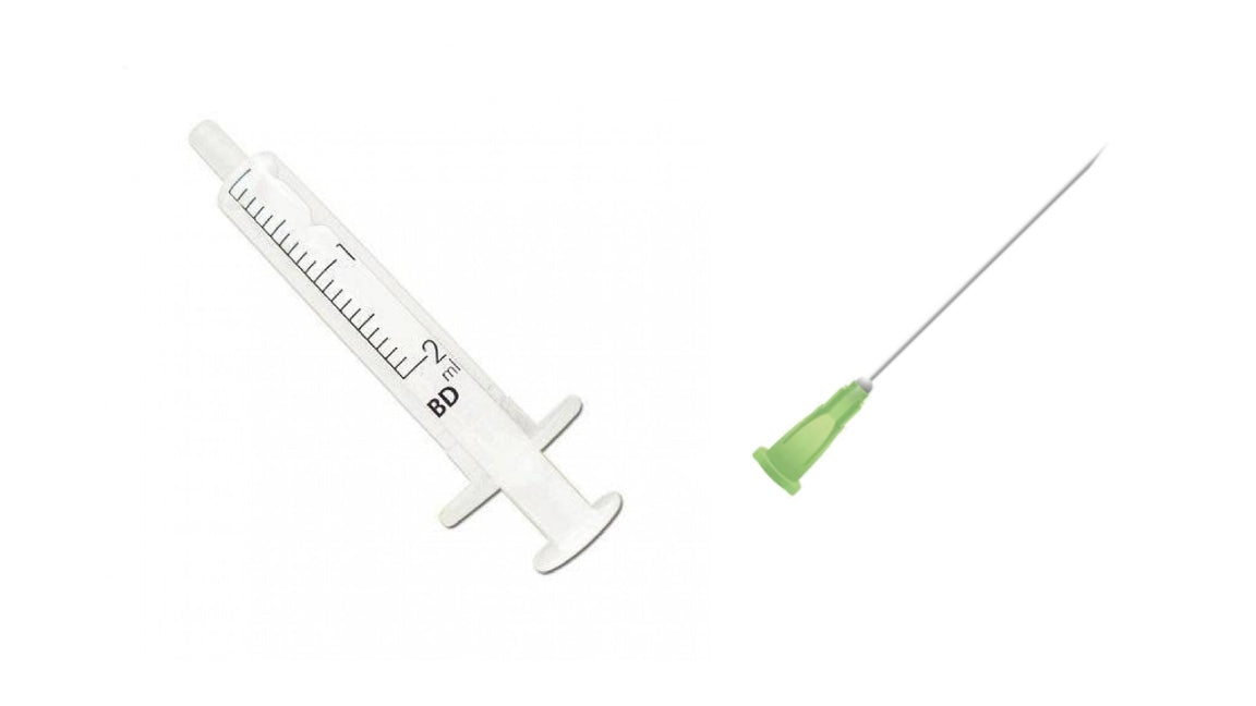 BD 2ml Syringe + Needles Colour/Size to Choose From