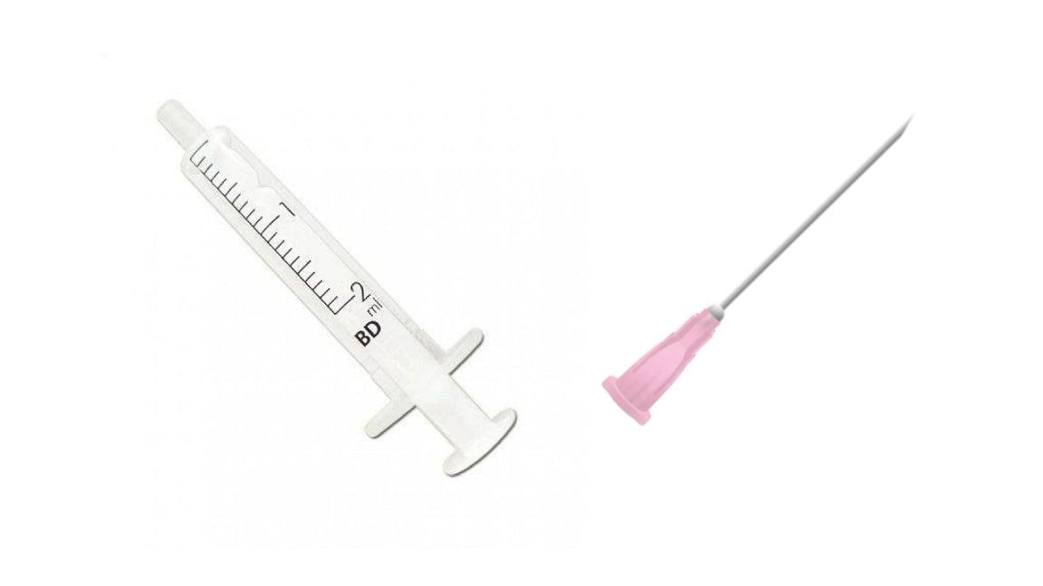 BD 2ml Syringe + Needles Colour/Size to Choose From