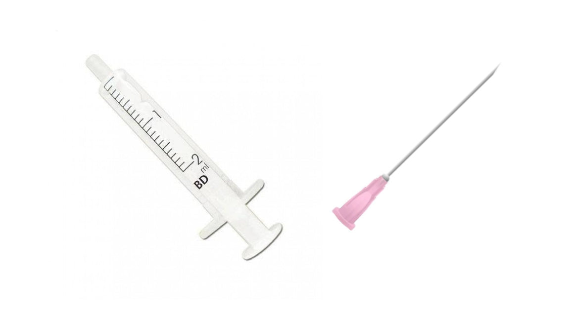 BD 2ml Syringe + Needles Colour/Size to Choose From