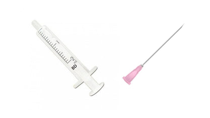 BD 2ml Syringe + Needles Colour/Size to Choose From