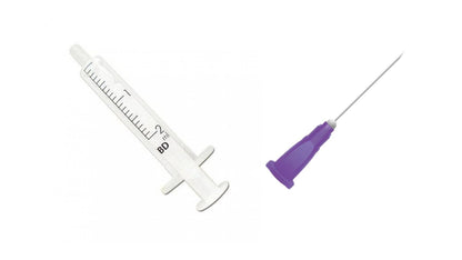 BD 2ml Syringe + Needles Colour/Size to Choose From