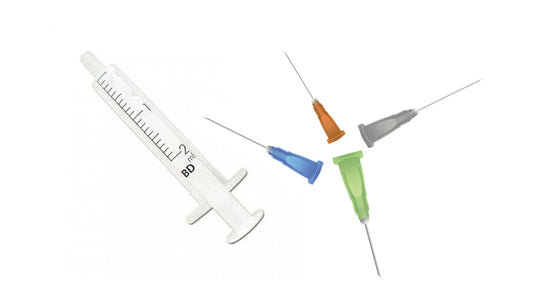 BD 2ml Syringe + Needles Colour/Size to Choose From