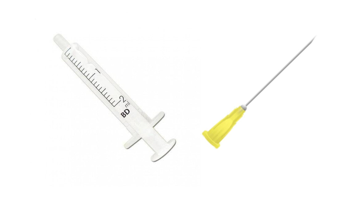 BD 2ml Syringe + Needles Colour/Size to Choose From