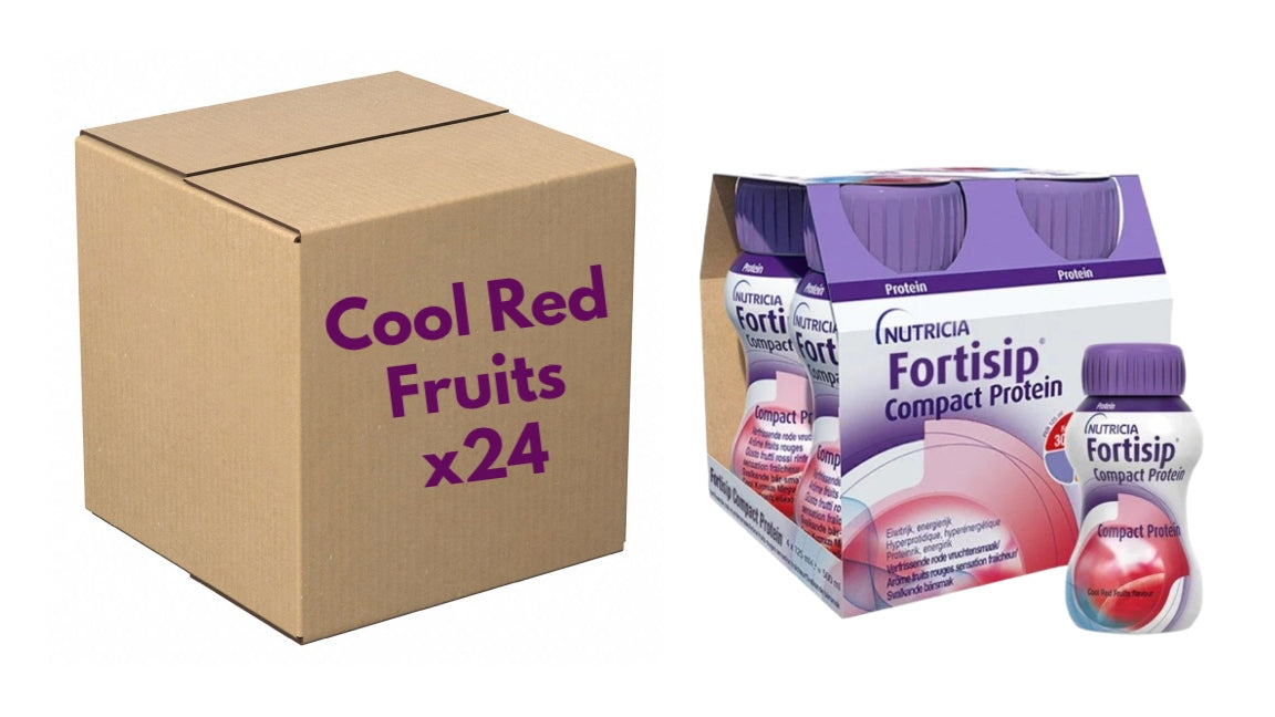 Fortisip Compact Protein Cool Red Fruits 125ml x24 | Nutritional Drink