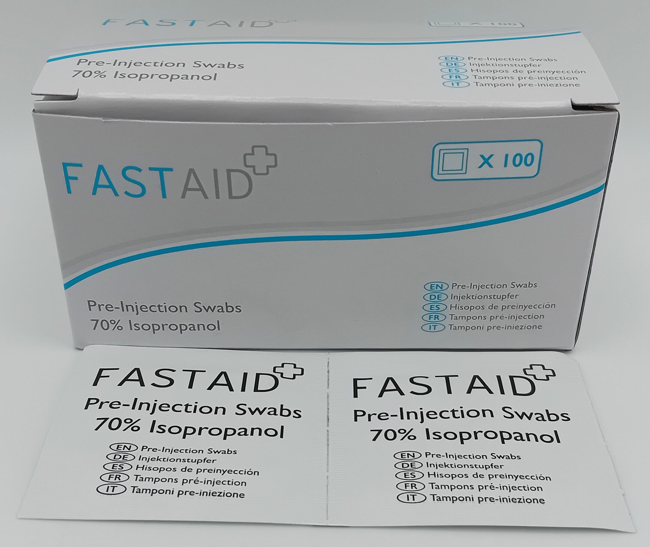 FastAid Pre-Injection Swabs – Box of 100 – MediSale
