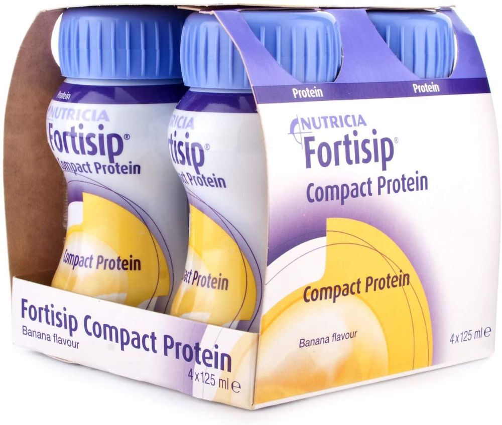 Fortisip Compact Protein 125ml - Pack of 4 | All Flavours | High Calorie Drink