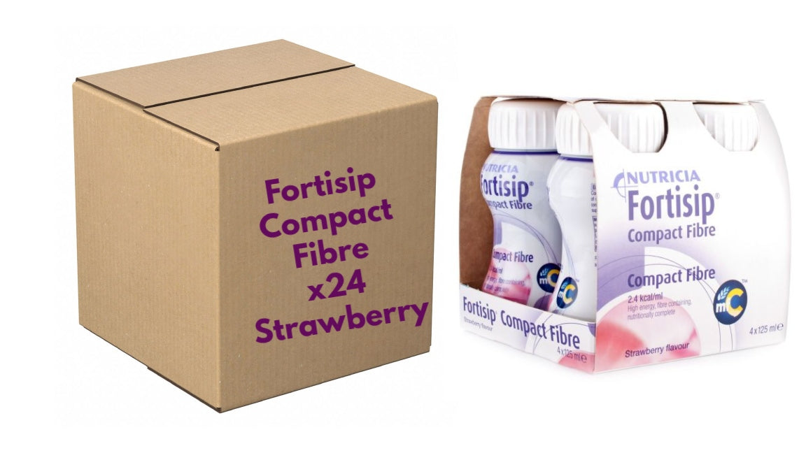 Fortisip Compact Fibre – Strawberry – 125ml – Case of 24