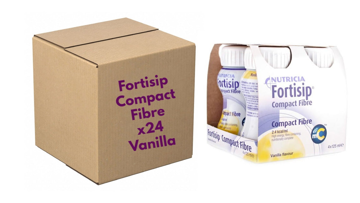 Fortisip Compact Fibre – Vanilla – 125ml – Case of 24