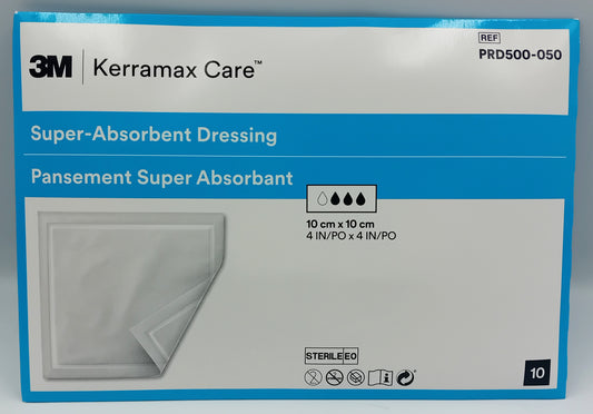 Kerramax Dressing Pads 10cm x 10cm - Pack of 10 | Super Absorbent Wound Care