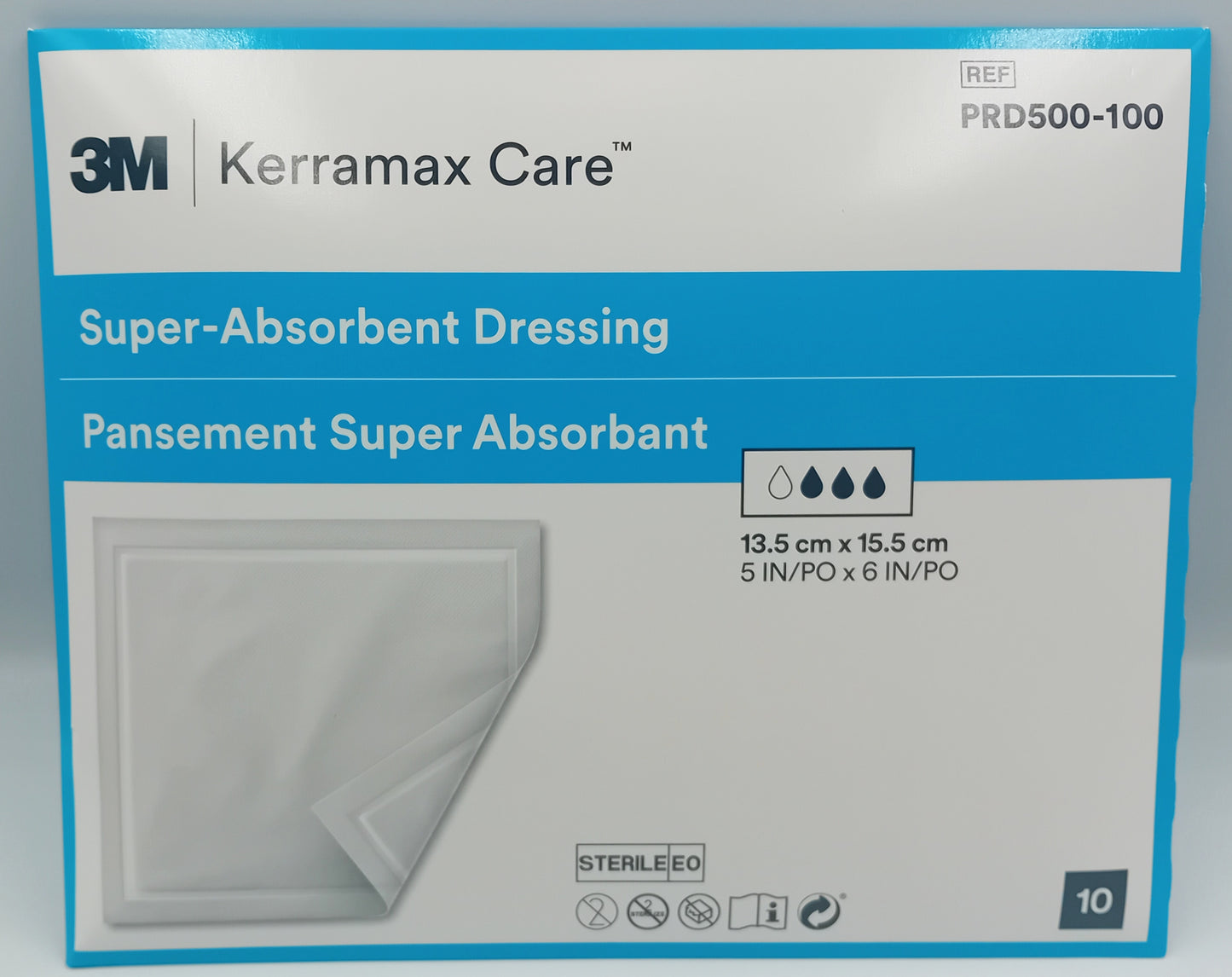 Kerramax Care Absorbent Dressing Pads 13.5cm x 15.5cm – Pack of 10