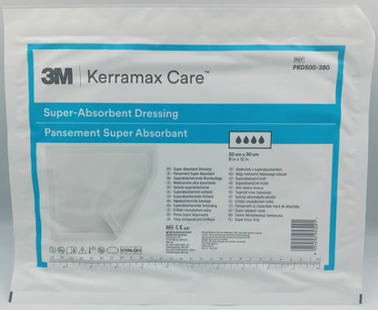 Kerramax Absorbent Dressing Pads 20cm x 30cm - Pack of 10 | Sterile Wound Care