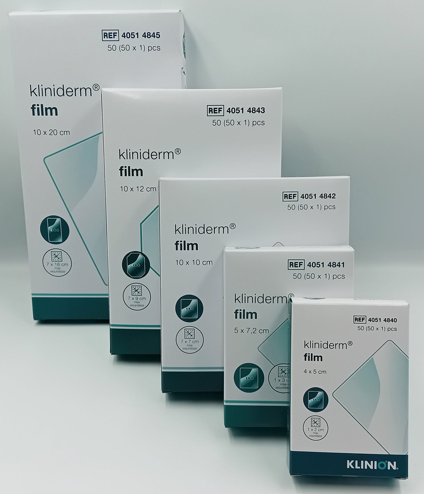 Kliniderm Film Dressings Box of 50 - All Sizes | Sterile, Waterproof