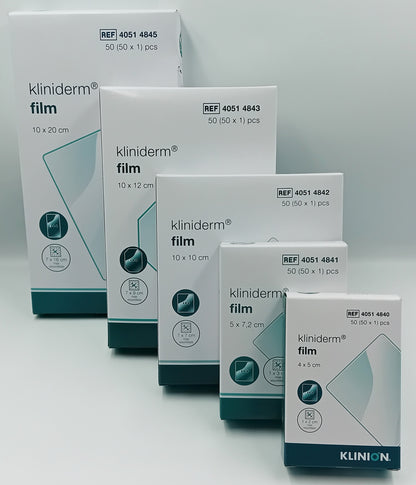 Kliniderm Film Dressings Box of 50 - All Sizes | Sterile, Waterproof