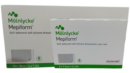 Mepiform Self-Adherent Soft Silicone Dressings – Box of 5