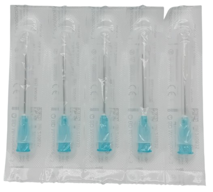 20-Pack – BD 2ml Syringes with 23G Blue & 21G Green Microlances + Swabs (Sterile)
