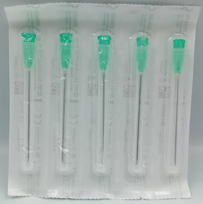 BD Microlance 3 Needles – 21G x 2" (0.8mm x 50mm) – Green – Box of 100