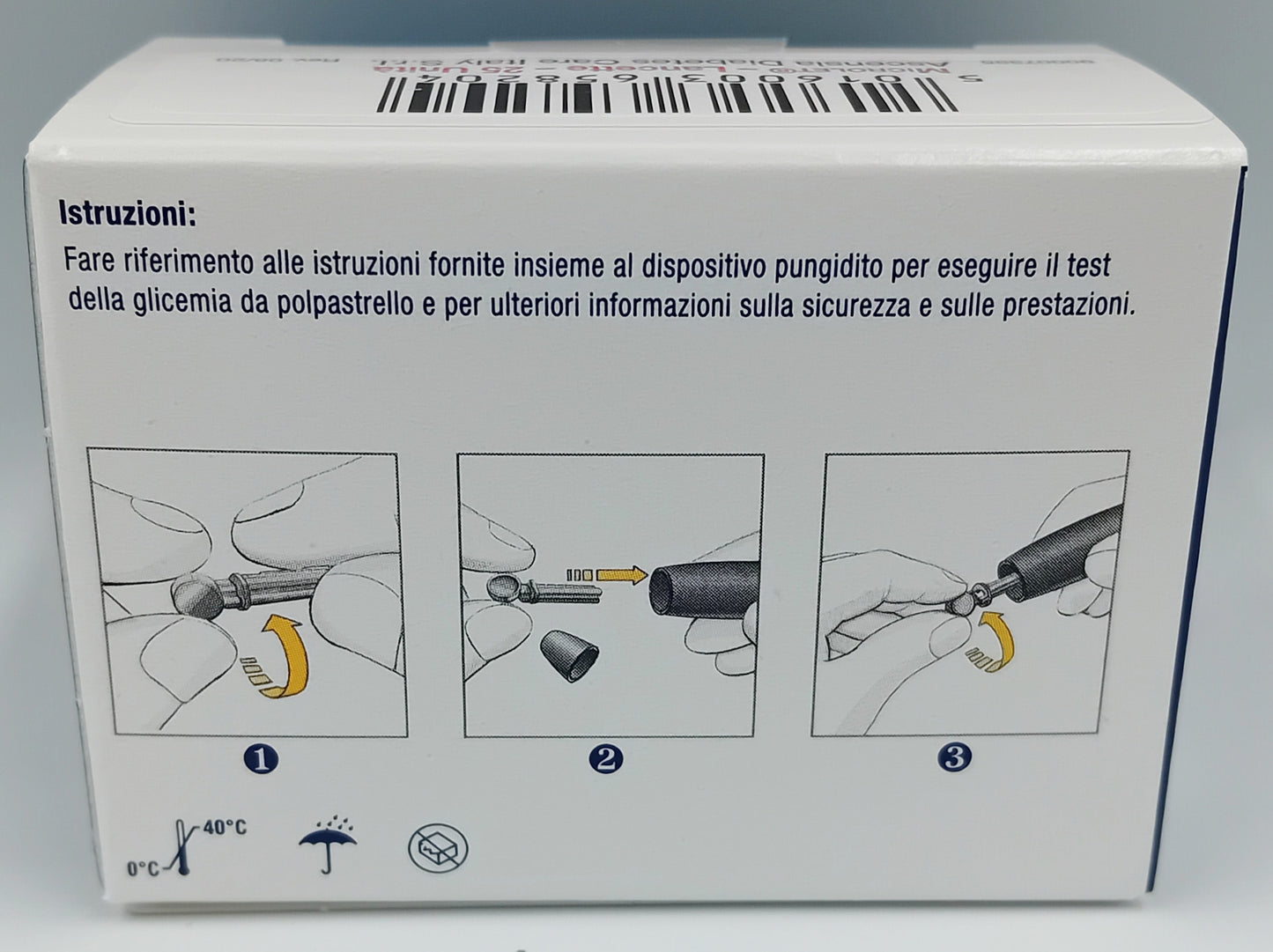 Microlet Colour Lancets - Box of 25 | Sterile Blood Glucose Testing Lancets