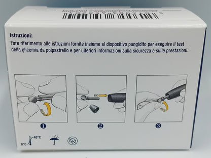 Microlet Colour Lancets - Box of 25 | Sterile Blood Glucose Testing Lancets
