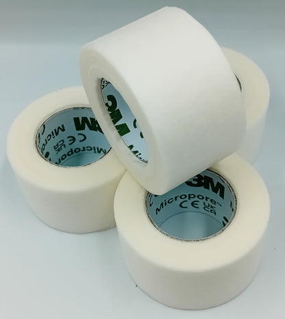Micropore White Surgical Tape – 2.5cm x 9.1m – Pack of 4 – 3M Medical Tape