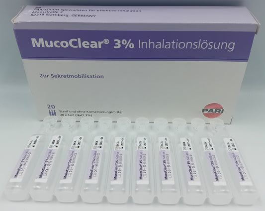 MucoClear 3% Inhalation Solution 4ml – Pack of 20