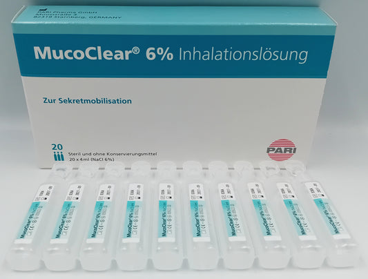 MucoClear 6% Inhalation Solution 4ml – Pack of 20