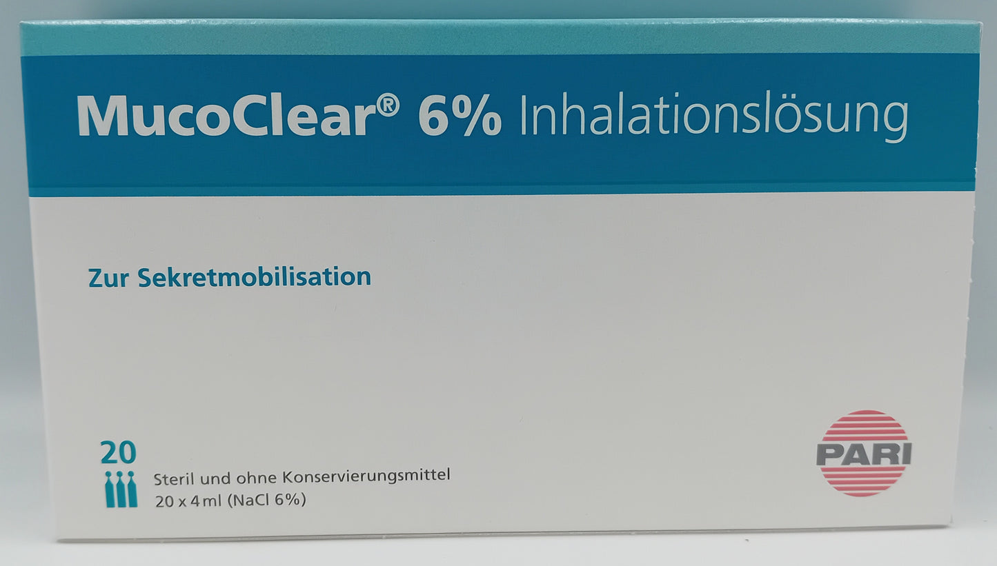 MucoClear 6% Inhalation Solution 4ml – Pack of 20