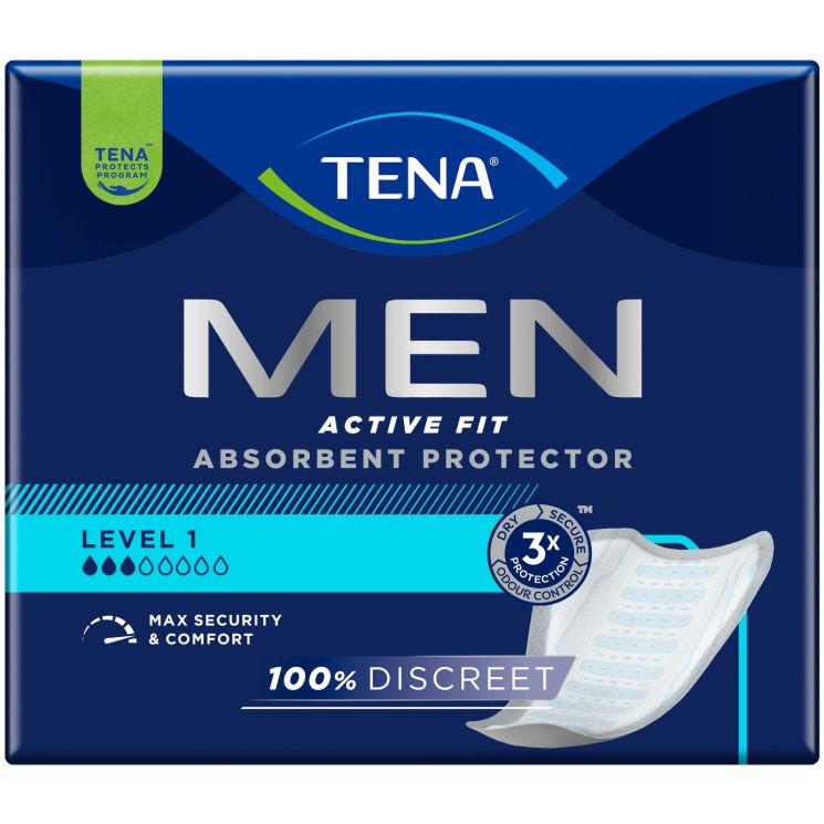 TENA Men Level 1 – Pack of 24 – Light Incontinence Pads