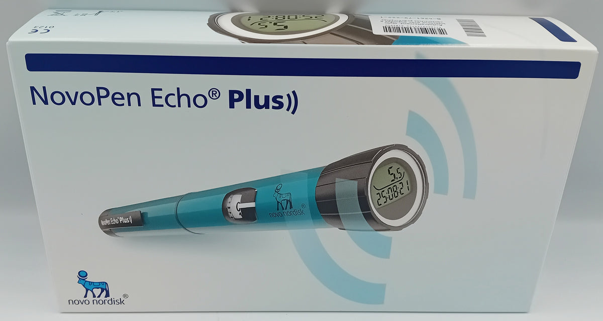 Machine Blue Pen NovoPen Echo Plus – Blue – Reusable Smart Insulin Pen with Dose Memory ...