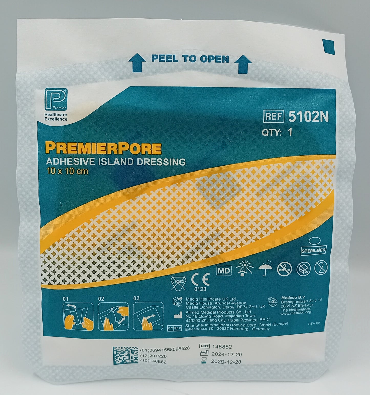 Premierpore Adhesive Island Dressings