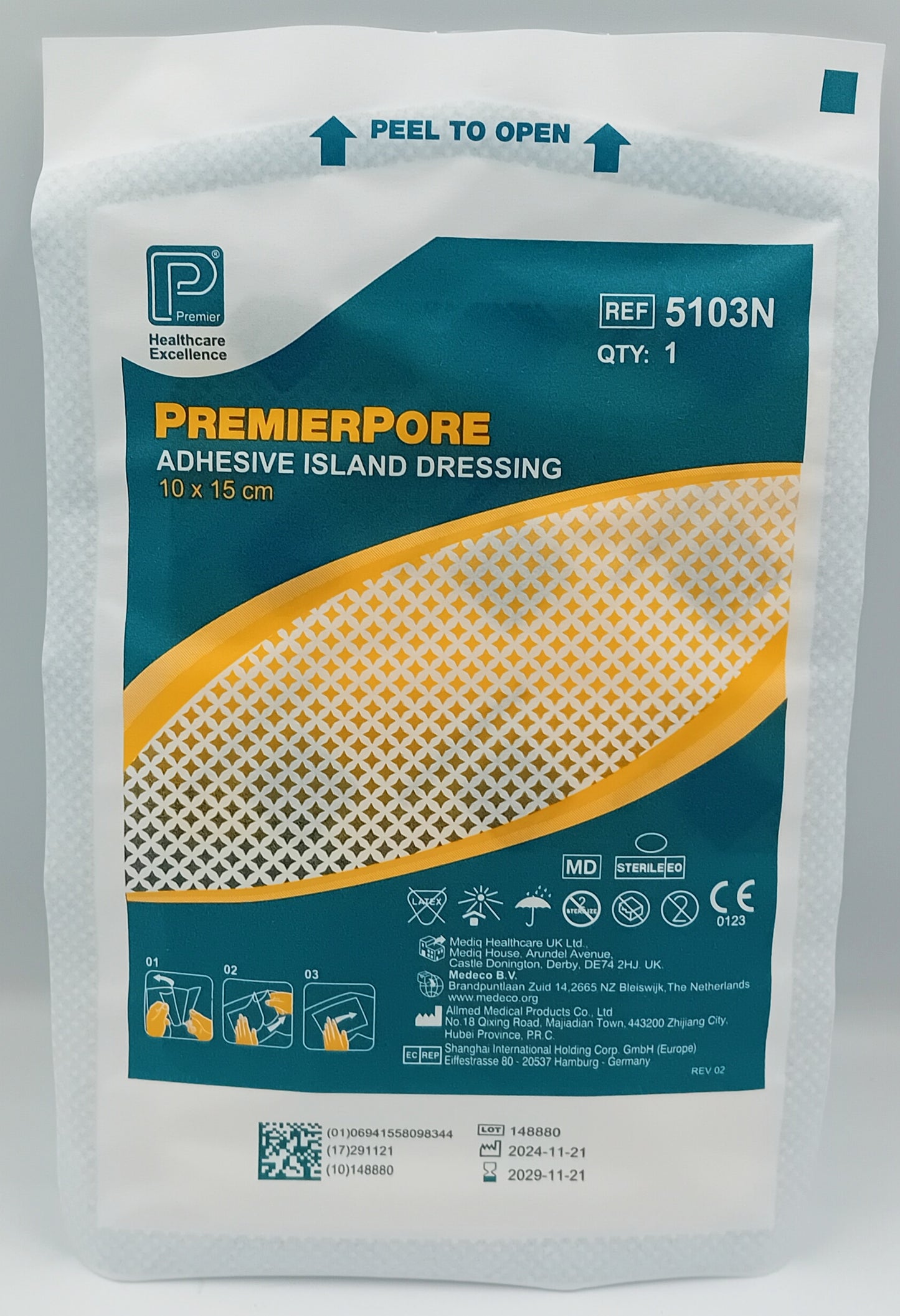 Premierpore Adhesive Island Dressings