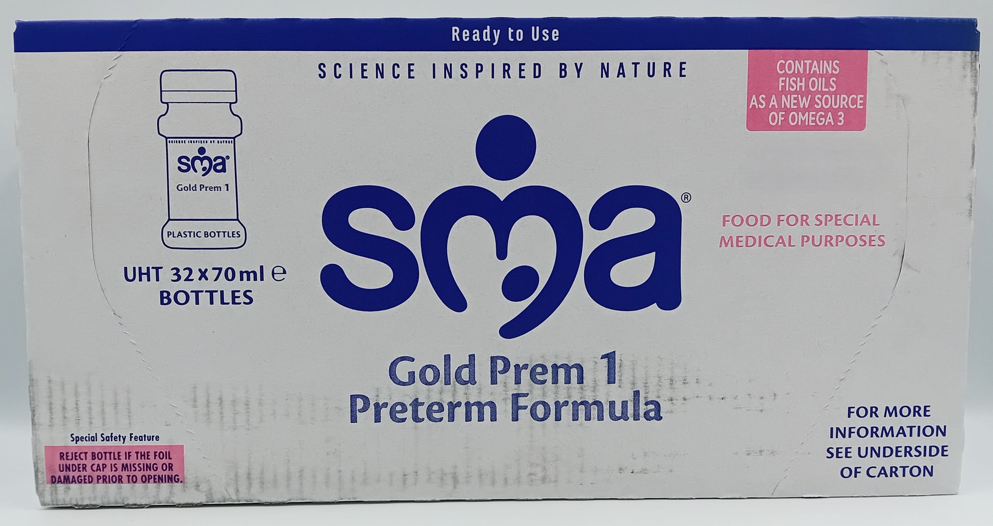 SMA Gold Prem – 70ml Ready-to-Feed Bottles – Box of 32 – MediSale