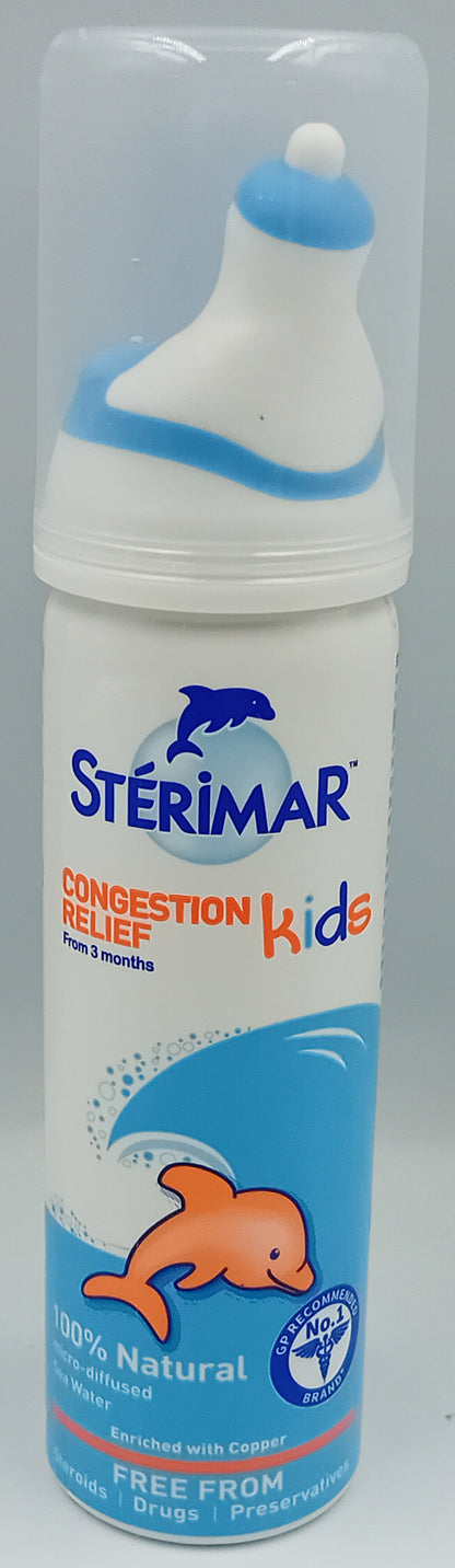 Sterimar Kids Congestion Relief Nasal Spray 50ml – Fast & Natural Blocked Nose Relief