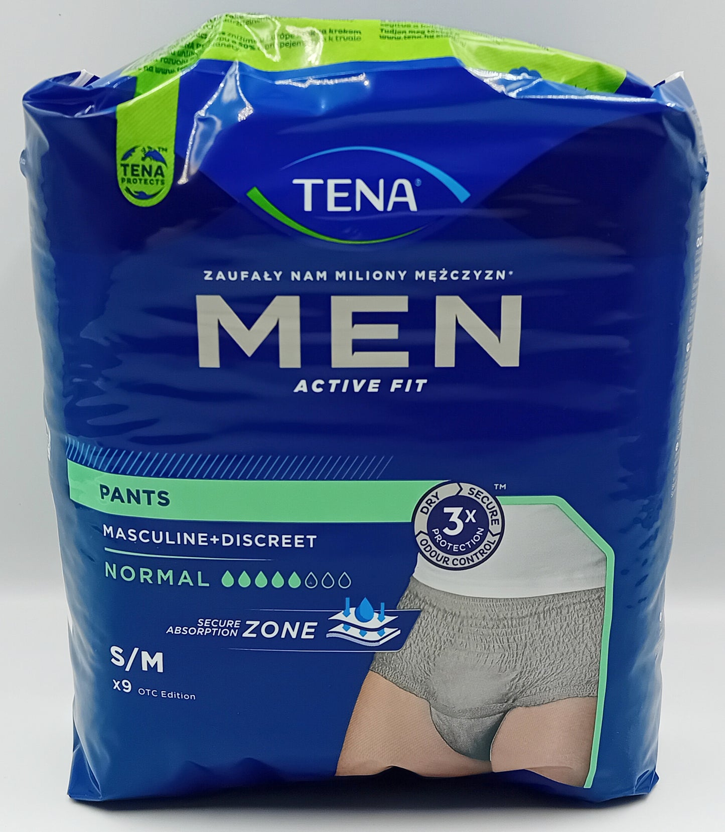 TENA Men Active Fit Normal Grey Pants