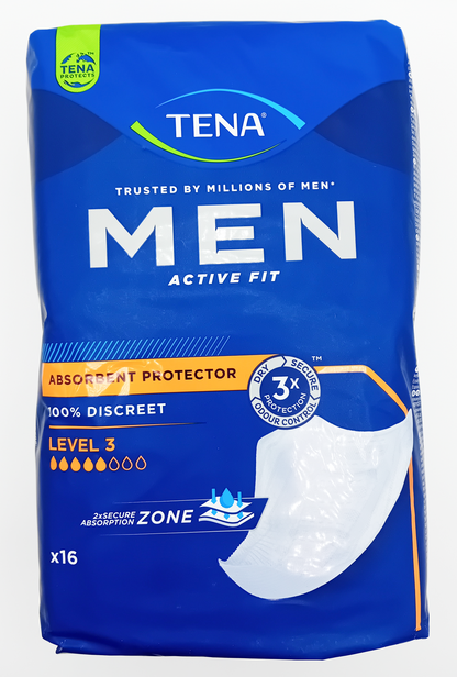 TENA Men Level 3 Pack of 16 - Single Pack or Case
