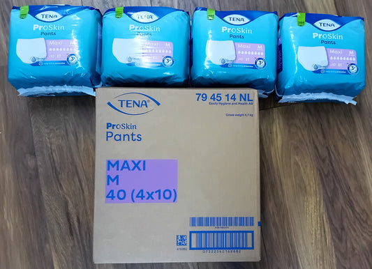 TENA ProSkin Pants Maxi Medium – Case of 4 Packs (40 Total Incontinence Pants)