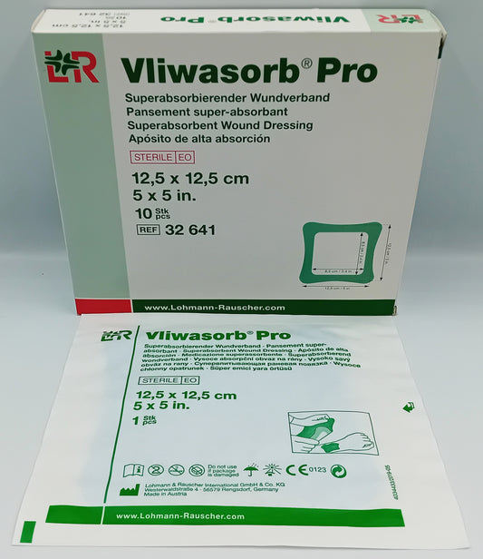 Vliwasorb Pro Dressings 12.5 x 12.5cm – 10 Pack
