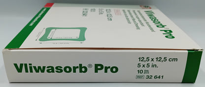 Vliwasorb Pro Dressings 12.5 x 12.5cm – 10 Pack